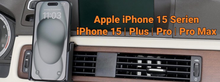 Brodit 721370 Autohalterung Apple, iPhone 15 & 15 Pro 
