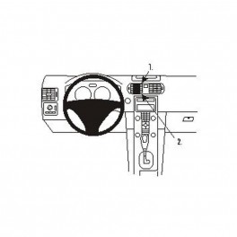 Brodit 853360 Halterung Volvo C30 Baujahr 07 15  Center mount