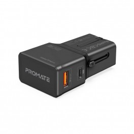 ProMate TriPlug PD20 Black Reiseadapter
