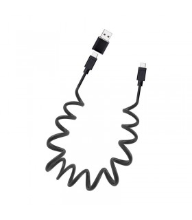 TNB USB C auf USB C Spiralkabel 20cm   1 Meter